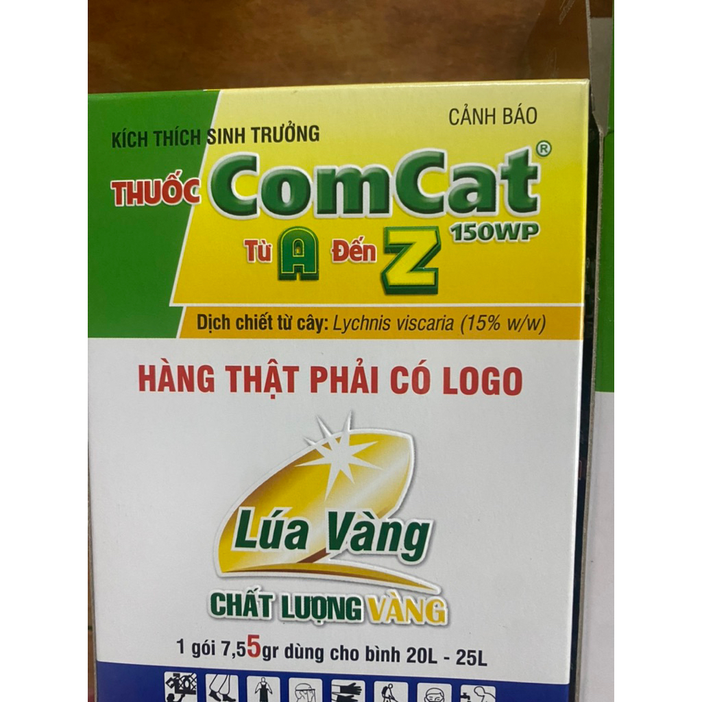 1 hộp gồm 10 gói Comcat lúa vàng ( gói 7.55g) | Shopee Việt Nam