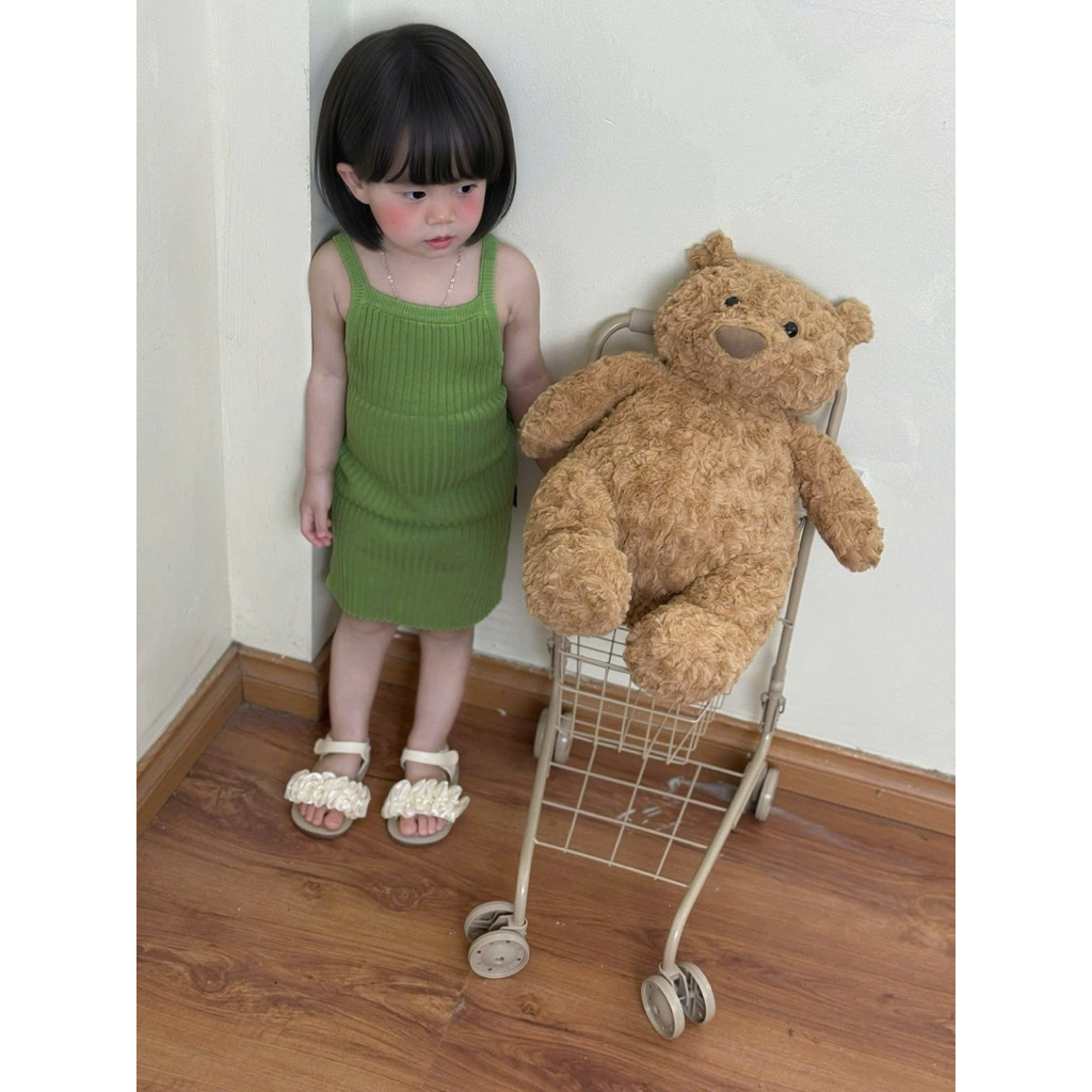 (Order) Váy 2 dây body co dãn cho bé mùa hè đáng yêu dành cho bé gái