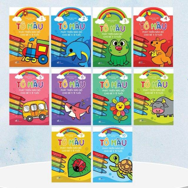 Sách - Bộ Tô màu phát triển não bộ cho bé 1-5 tuổi (20 cuốn lẻ) (Chỉ Bán Sách Hay)