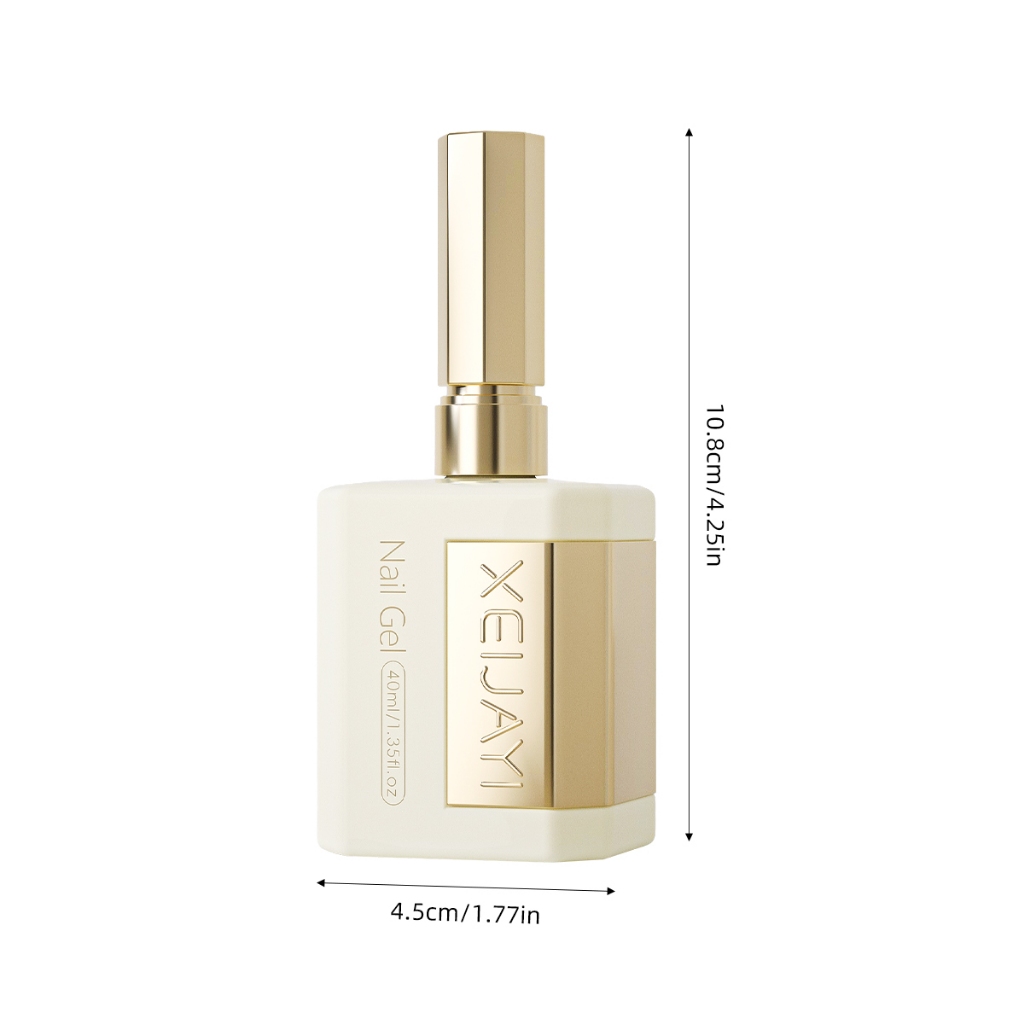 XEIJAYI 40ml - Sơn móng tay dạng gel màu đen tuyền, phong cách tối giản, bền màu và phù hợp với mọi mùa.
