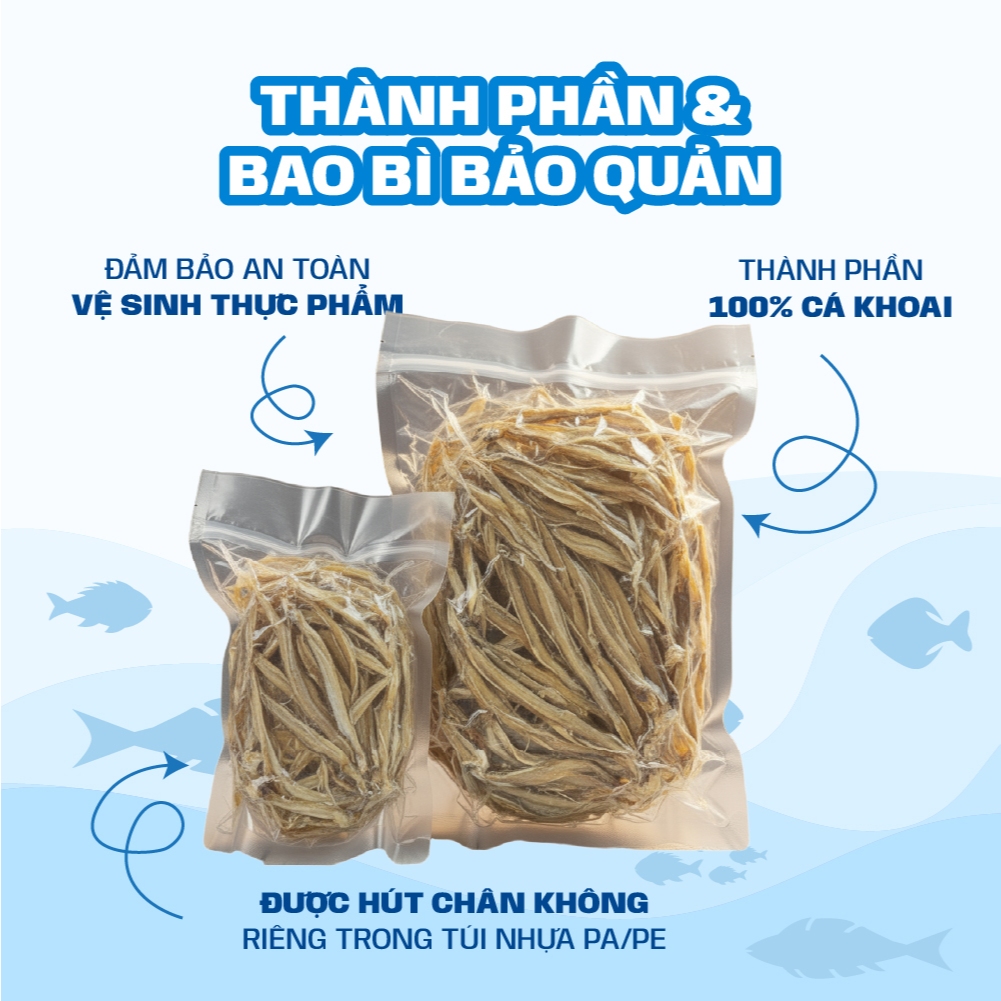 [CAO CẤP] Khô cá khoai Thế Giới Hải Sản, khô cá khoại size to vị vừa ăn, dai nhiều thịt không chưa chất bảo quản