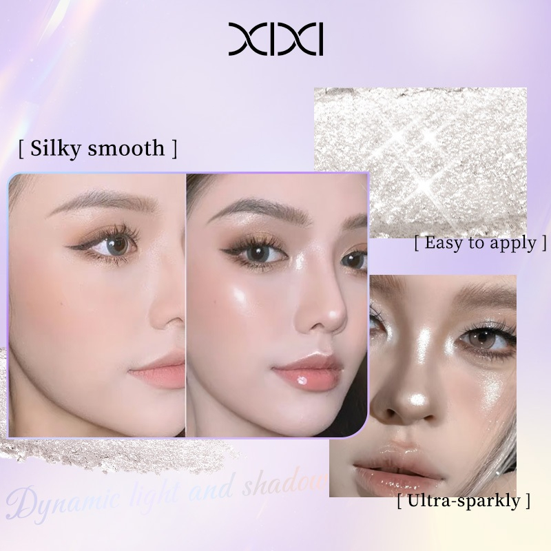 XIXI Bảng phấn mắt long-lasting gloss Nhũ đa chức năng, kết cấu kem mịn, bám lâu, lên màu chuẩn D559