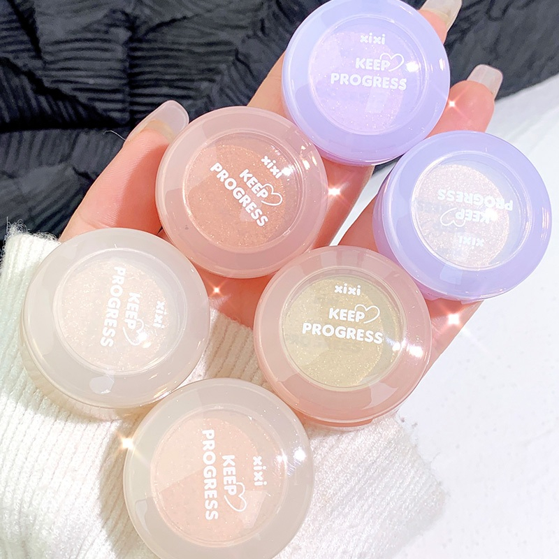XIXI Bảng phấn mắt long-lasting gloss Nhũ đa chức năng, kết cấu kem mịn, bám lâu, lên màu chuẩn D559