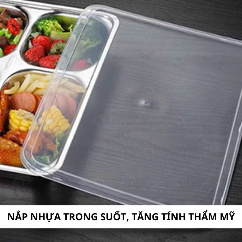Khay Cơm Inox 304, Khay Đựng Thức Ăn, Khay Nhà Bếp An Toàn Sức Khỏe