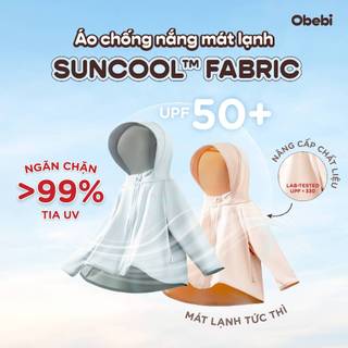 Áo Chống Nắng Trẻ Em Obebi UPF 50+ Chống Tia UV Làm Mát Tức Thì Cho Bé Trai Bé Gái Từ 8 - 23kg AK216