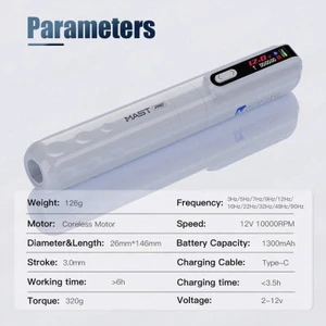 Máy Pen MAST Y22 PRO Tích Điện Chính Hãng , Stroke 3.0mm