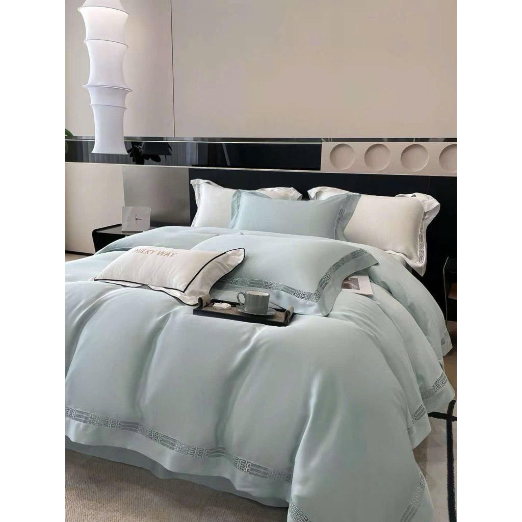 Bộ chăn ga gối nệm EMPIRE tencel 120s cao cấp 5 món chăn chần bo chun ga - EMPIRE | Bedding & Decor