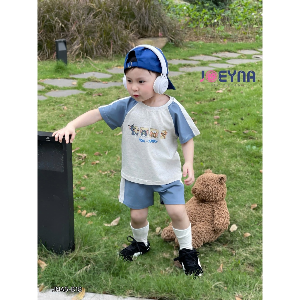 Set bộ cộc Joeyna B18 tom và jerry cho bé 8-24kg