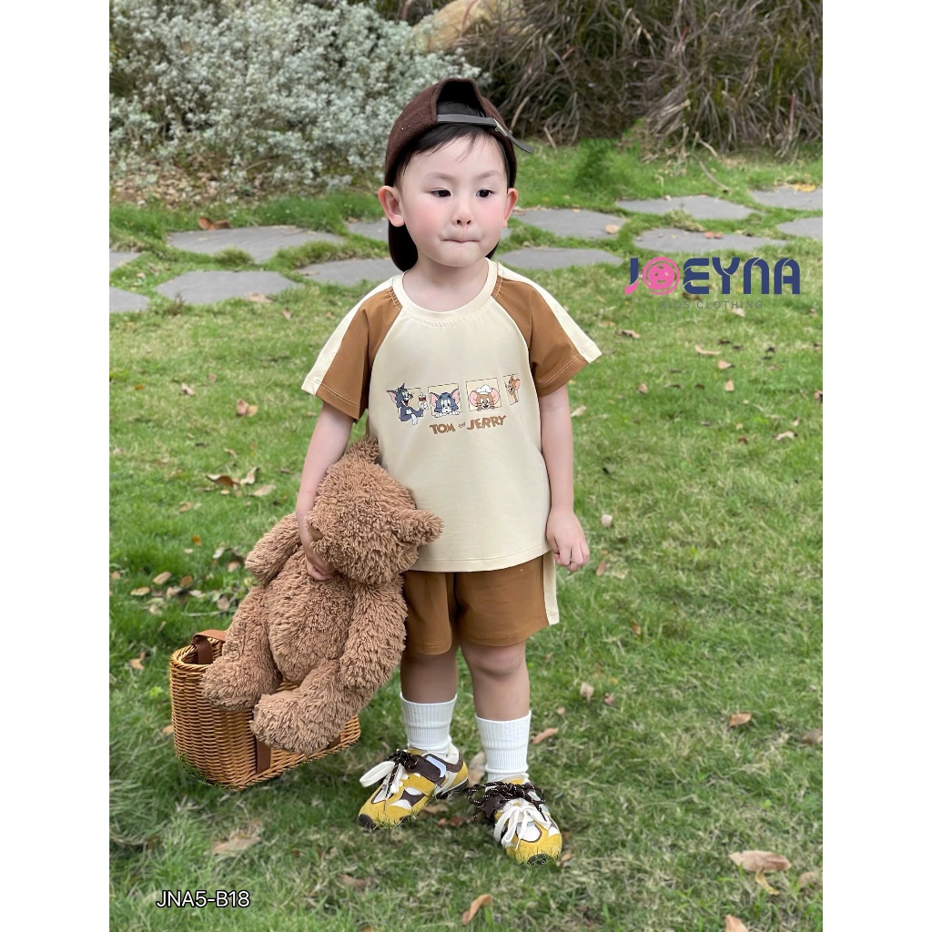 Set bộ cộc Joeyna B18 tom và jerry cho bé 8-24kg
