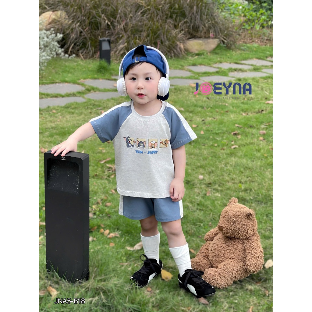 Set bộ cộc Joeyna B18 tom và jerry cho bé 8-24kg