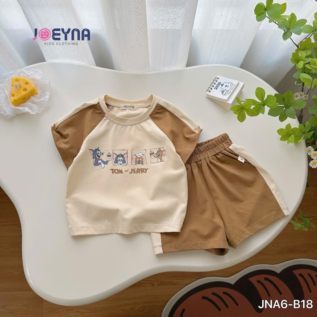 Set bộ cộc Joeyna B18 tom và jerry cho bé 8-24kg