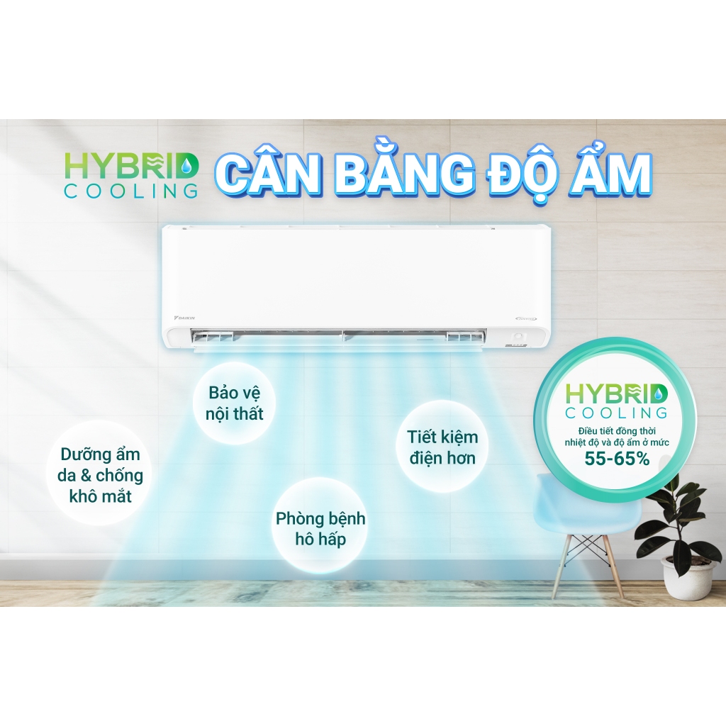 [CHỈ GIAO MIỀN BẮC][MIỄN PHÍ LẮP ĐẶT 1TR3] Điều hòa Daikin Inverter Cao Cấp 2 chiều FTXM25XVMV 1HP (9.000BTU)