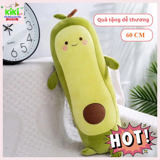 Gấu Bông Quả Bơ Dài 60–80cm Siêu Mềm | Gối Ôm Quả Bơ Cute Ôm Ngủ, Thú Nhồi Bông Decor Phòng Ngủ Sofa