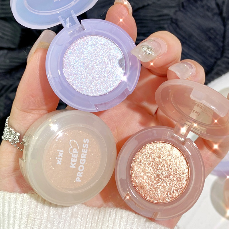 XIXI Bảng phấn mắt long-lasting gloss Nhũ đa chức năng, kết cấu kem mịn, bám lâu, lên màu chuẩn D559