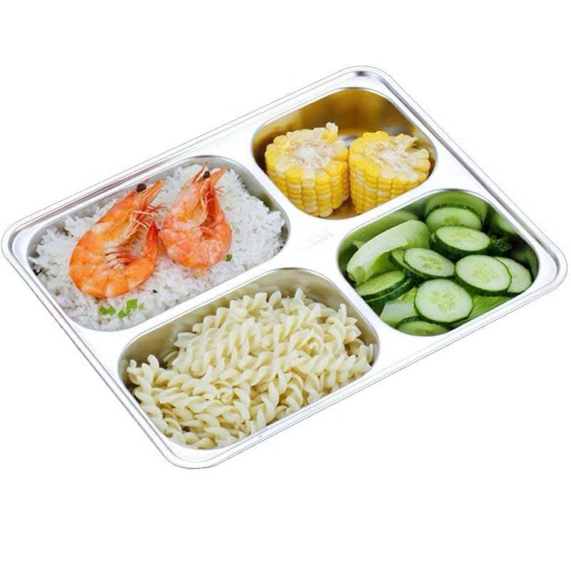 Khay Cơm Inox 304, Khay Đựng Thức Ăn, Khay Nhà Bếp An Toàn Sức Khỏe