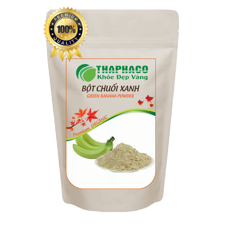 [Túi 1kg - Giá Tốt] Bột chuối xanh nguyên chất - Thảo Dược THAPHACO - Hàng sạch thơm cao cấp