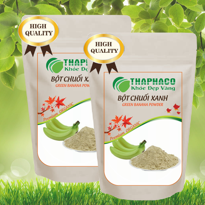 [Túi 1kg - Giá Tốt] Bột chuối xanh nguyên chất - Thảo Dược THAPHACO - Hàng sạch thơm cao cấp