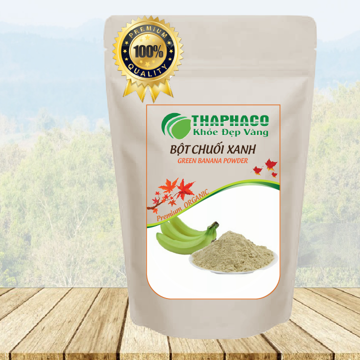 [Túi 1kg - Giá Tốt] Bột chuối xanh nguyên chất - Thảo Dược THAPHACO - Hàng sạch thơm cao cấp