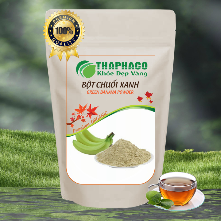 [Túi 1kg - Giá Tốt] Bột chuối xanh nguyên chất - Thảo Dược THAPHACO - Hàng sạch thơm cao cấp