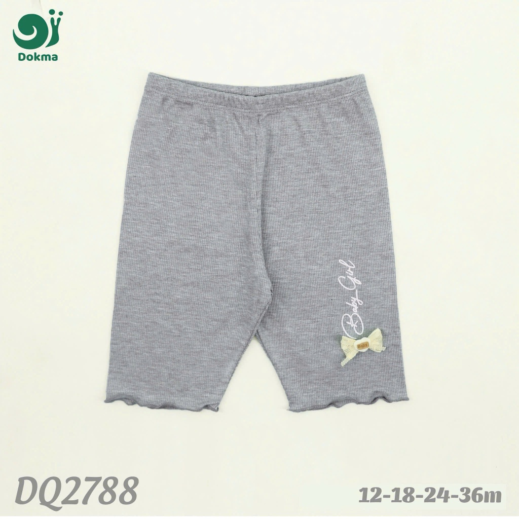 (8-17kg) Quần Legging Lửng Viền Bèo Bé Gái Dokma DQ1385, DQ1361, DQ2150, DQ2788