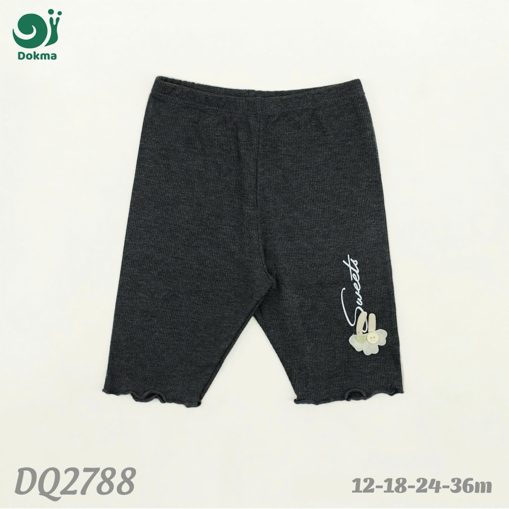 (8-17kg) Quần Legging Lửng Viền Bèo Bé Gái Dokma DQ1385, DQ1361, DQ2150, DQ2788
