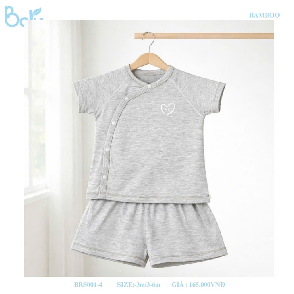 Bộ sơ sinh cài chéo - BRS001-4