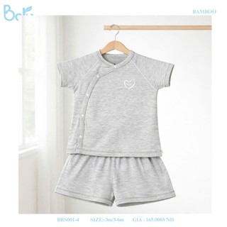 Bộ sơ sinh cài chéo - BRS001-4
