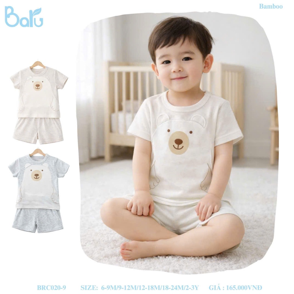 Bộ cài vai họa tiết gấu - BRC020-9