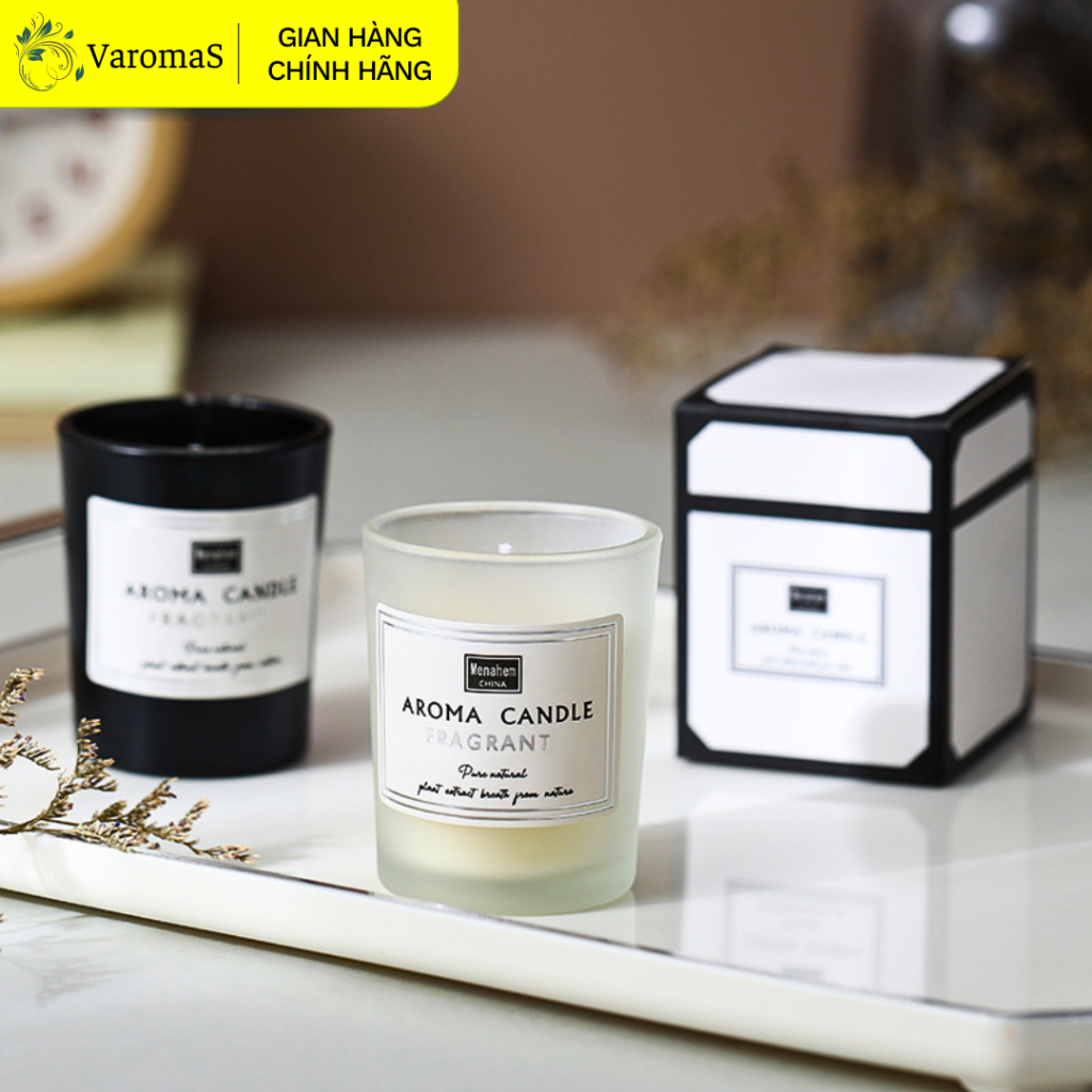 Nến Sáp Thơm Phòng Ngủ Candle Cup Tinh Dầu Thiên Nhiên Khử Mùi 50g Menahem NEN11
