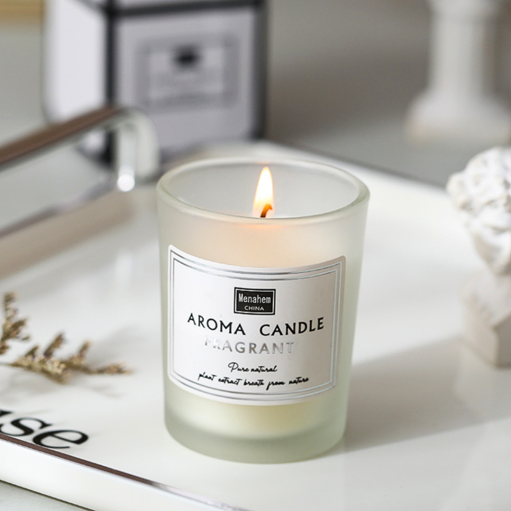 Nến Sáp Thơm Phòng Ngủ Candle Cup Tinh Dầu Thiên Nhiên Khử Mùi 50g Menahem NEN11