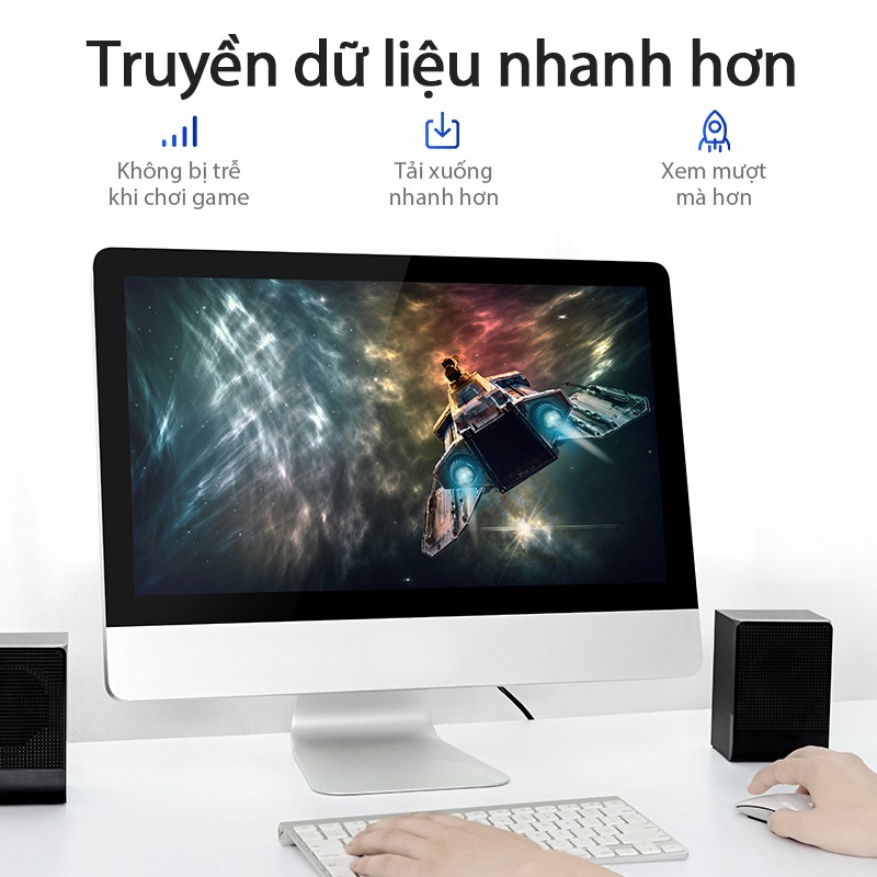 Cáp Mạng LAN Cat6 Vention RJ45 Dây Mạng Tốc Độ Cao 1000mbps