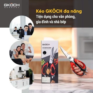 (Đức) Kéo Cắt Gà Đa Năng GKOCH 5 in 1 Bằng Thép Không Gỉ Bền Sắc