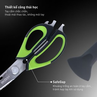 (Đức) Kéo Cắt Gà Đa Năng GKOCH 5 in 1 Bằng Thép Không Gỉ Bền Sắc