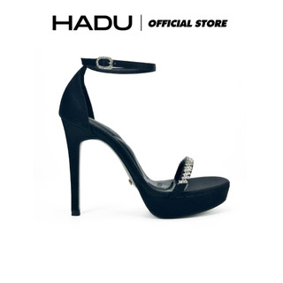 Giày Sandal Cao Gót 12P Quai Đính Đá Đúp Trước 3P HADU M1216 Giày Hoa Hậu Đi Tiệc Sang Trọng BH 12T