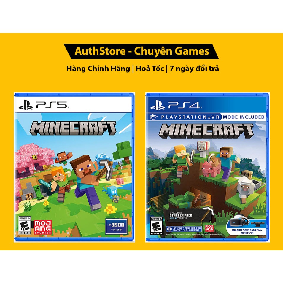 Đĩa game Minecraft - PS5 / PS4 hệ US | Shopee Việt Nam