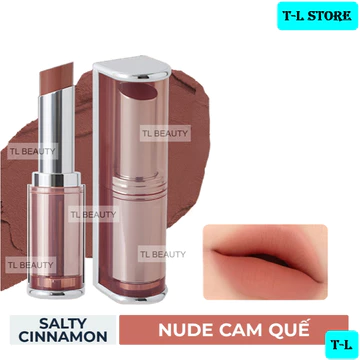 [VAT + TEM PHỤ] 3CE Blur Matte Lipstick #Salty Cinnamon - Son thỏi 3CE Hàn Quốc Màu Nude Cam Quế