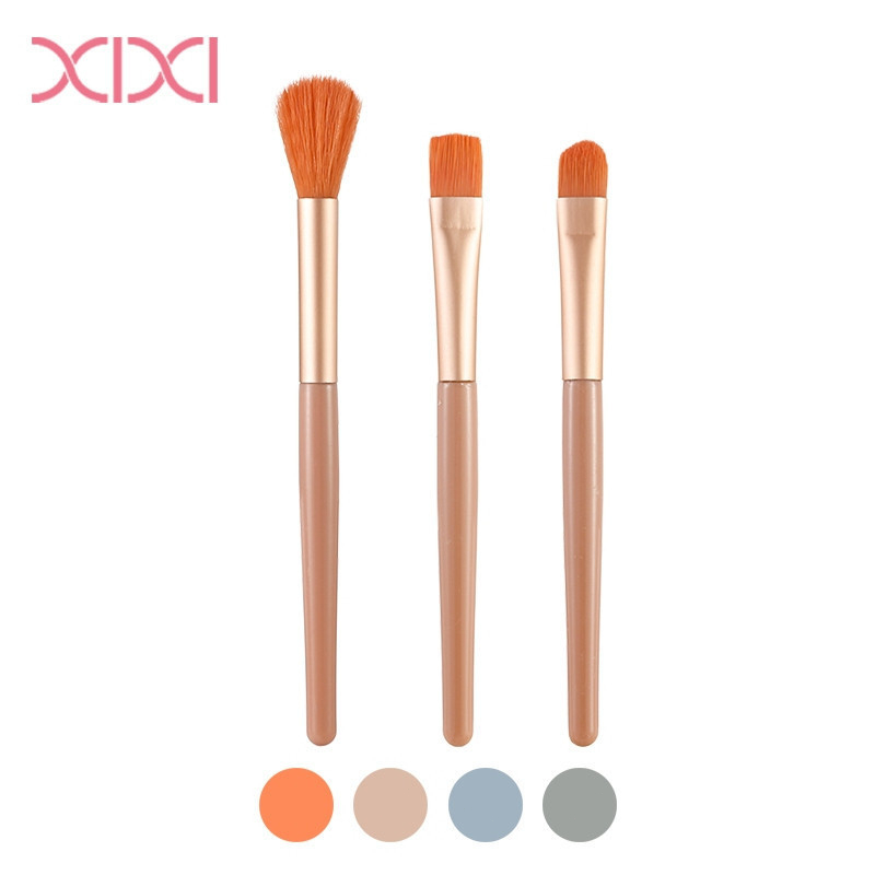 XIXI X770 Bộ Cọ Trang Điểm 3 Món Lông Mềm Má Hồng Mắt Pha Trộn Gọn Nhẹ Dễ Mang Giá Tốt Cho Người Mới