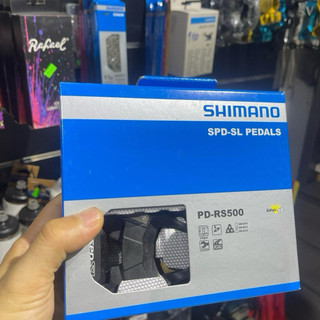 Pedan Can(Cá) Bàn Đạp Dành Cho Xe Đạp Đường Trường Road Bike Shimano RS500 Kèm Cleat Cá Shimano SM-SH12 Chuẩn SPD SL