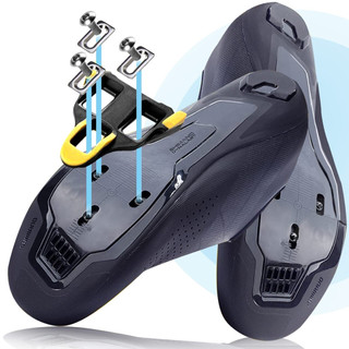 Pedan Can(Cá) Bàn Đạp Dành Cho Xe Đạp Đường Trường Road Bike Shimano RS500 Kèm Cleat Cá Shimano SM-SH12 Chuẩn SPD SL