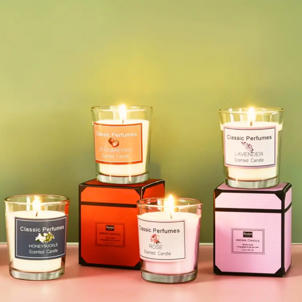 Nến Thơm Phòng Candle Cup Thiên Nhiên Sáp Thơm Phòng Ngủ Tinh Dầu 50g Manahem NEN09 NEN10 NEN11