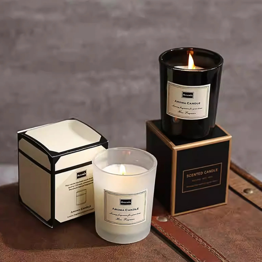 Nến Thơm Phòng Candle Cup Thiên Nhiên Sáp Thơm Phòng Ngủ Tinh Dầu 50g Manahem NEN09 NEN10 NEN11