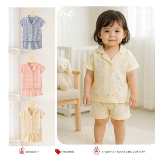 Bộ PIJAMA cộc tay, quần đùi - BRC023-1