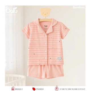 Bộ PIJAMA cộc tay, quần đùi - BRC023-1