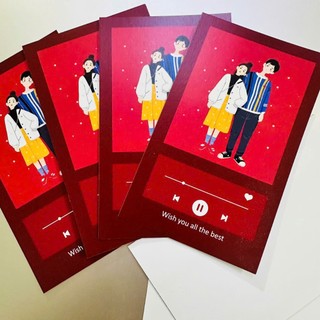 Thiệp, thẻ tình yêu viết lời chúc, quà tặng kích thước 12*7cm
