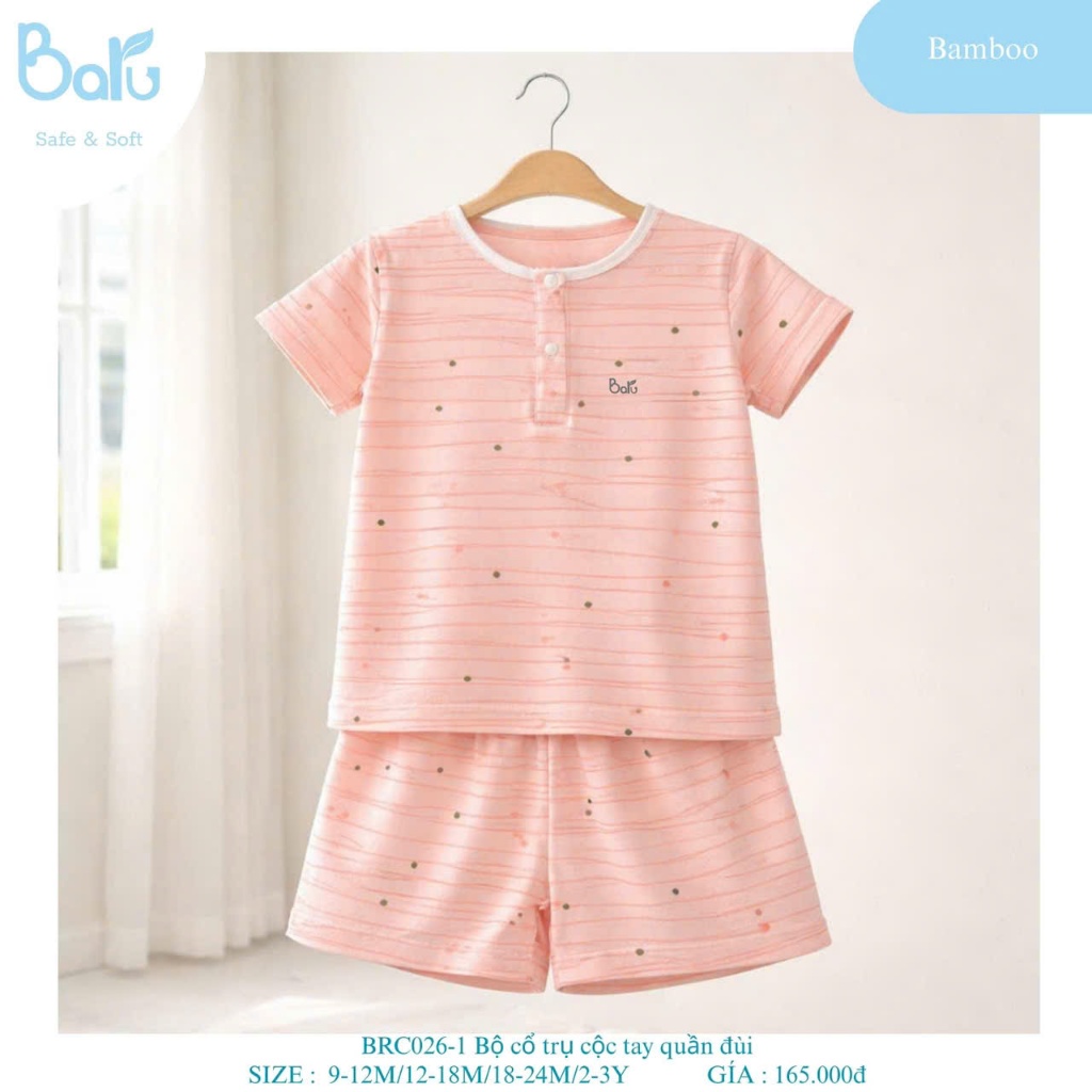 BỘ CỔ TRỤ CỘC TAY, QUẦN ĐÙI- BRC026-1