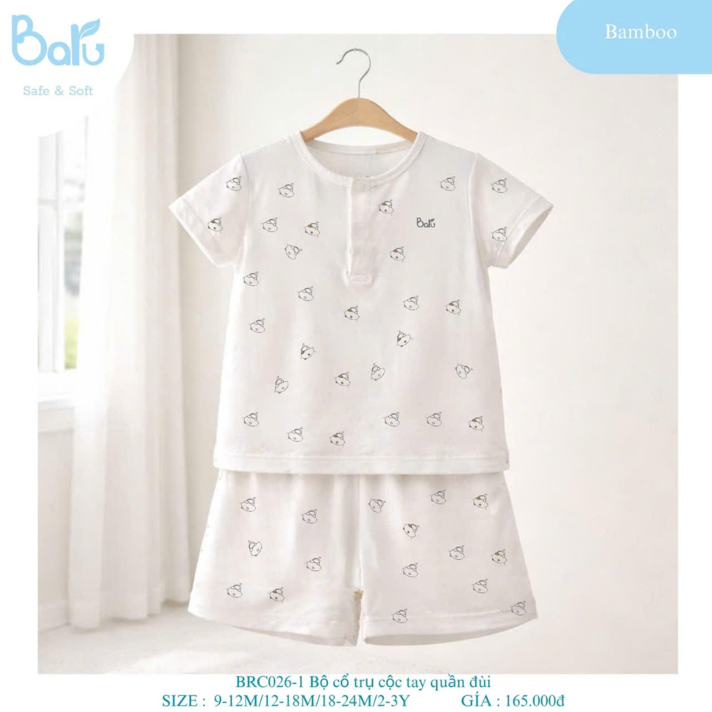 BỘ CỔ TRỤ CỘC TAY, QUẦN ĐÙI- BRC026-1