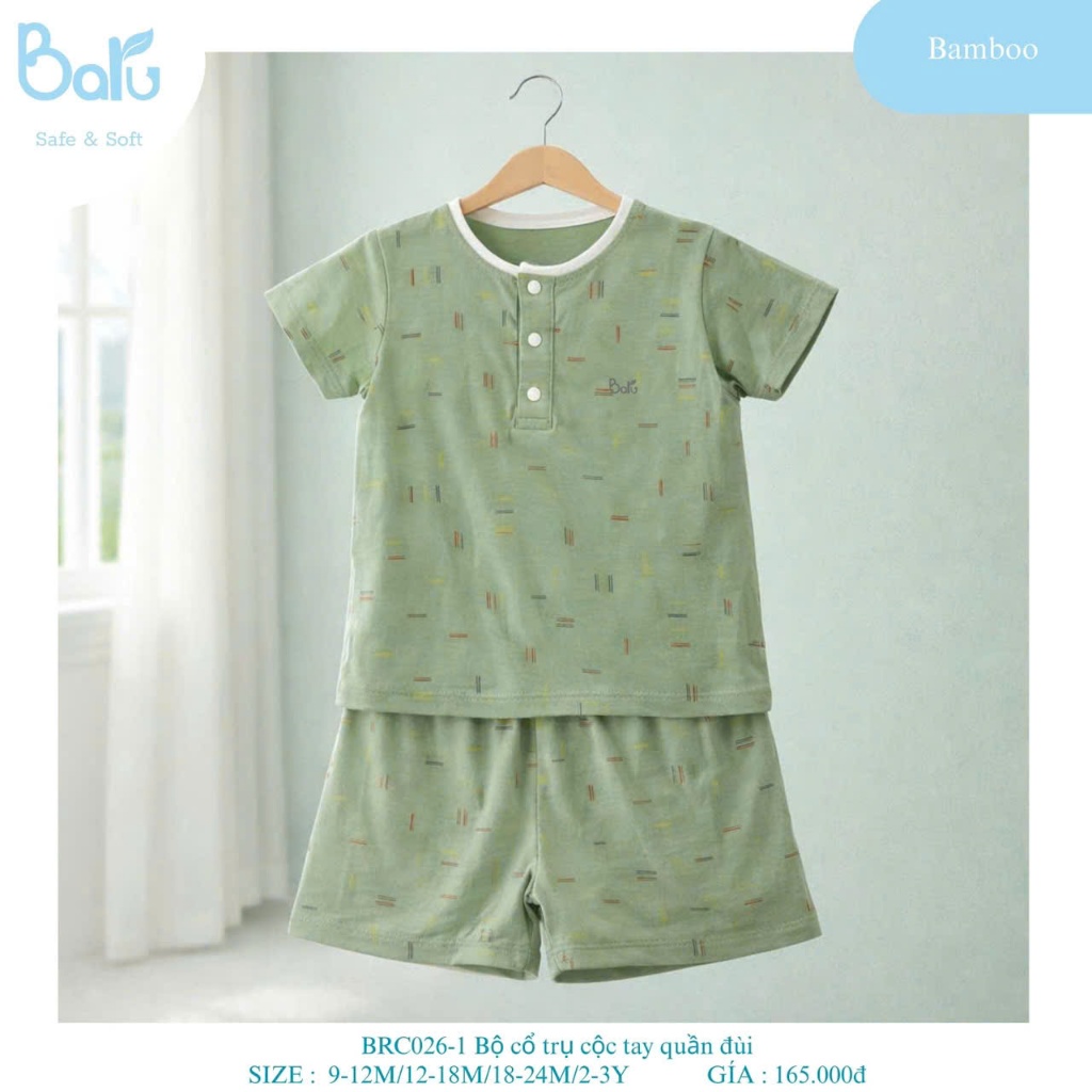 BỘ CỔ TRỤ CỘC TAY, QUẦN ĐÙI- BRC026-1
