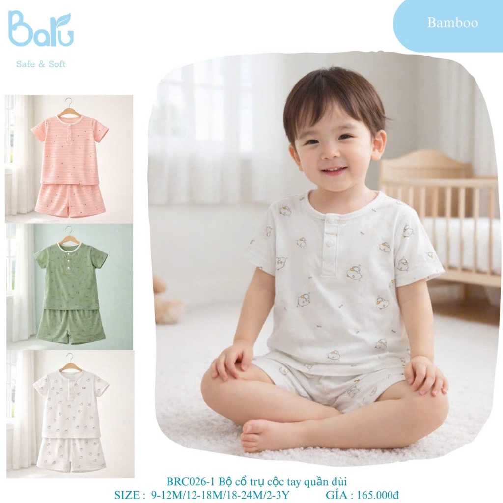 BỘ CỔ TRỤ CỘC TAY, QUẦN ĐÙI- BRC026-1