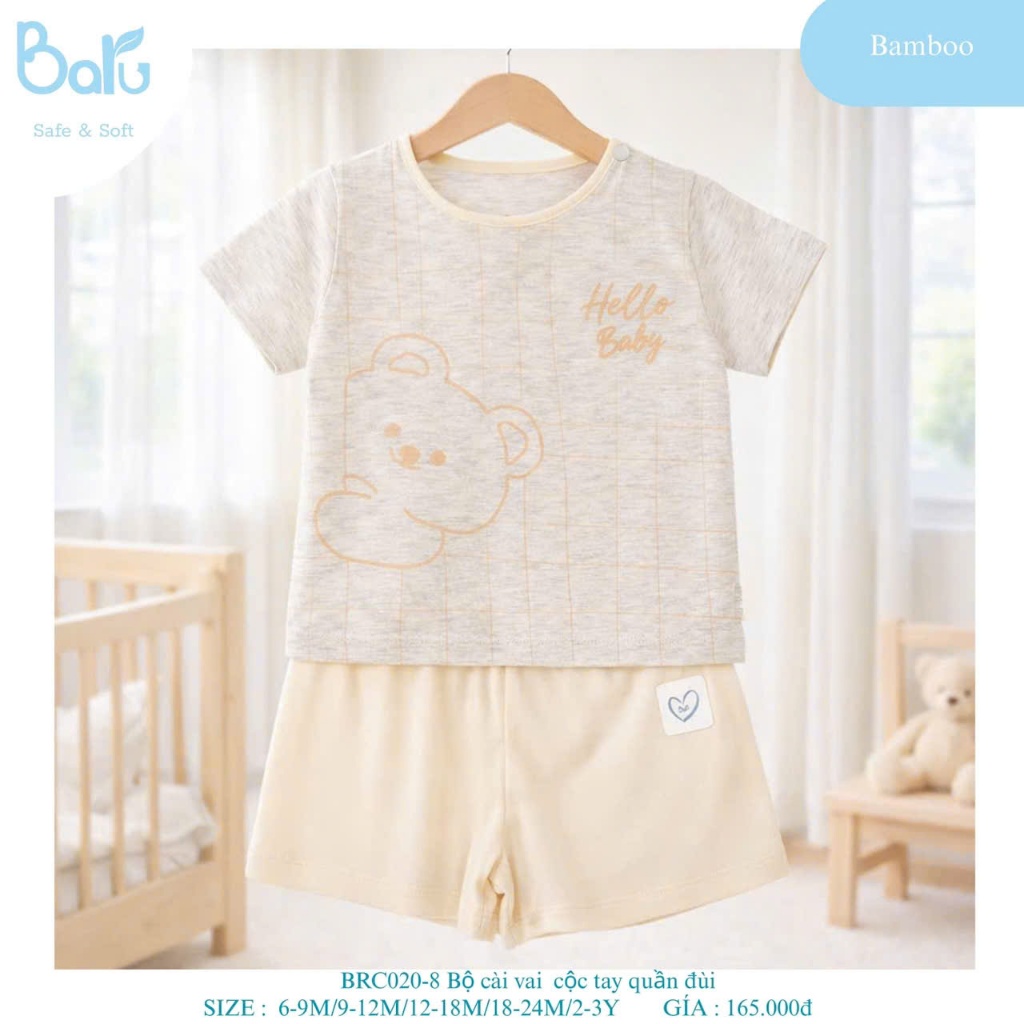 Bộ cài vai họa tiết gấu - BRC020-8