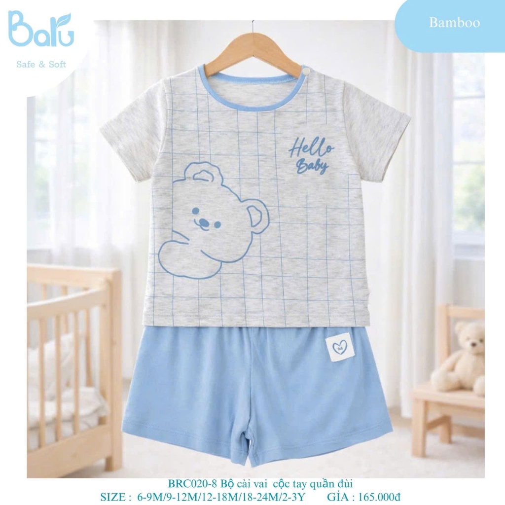 Bộ cài vai họa tiết gấu - BRC020-8